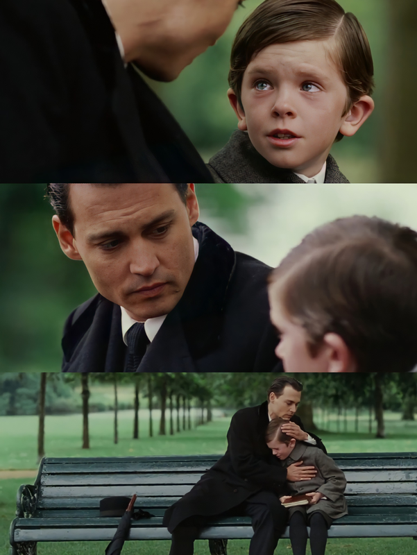 Boy Crying On Bench Finding Neverland