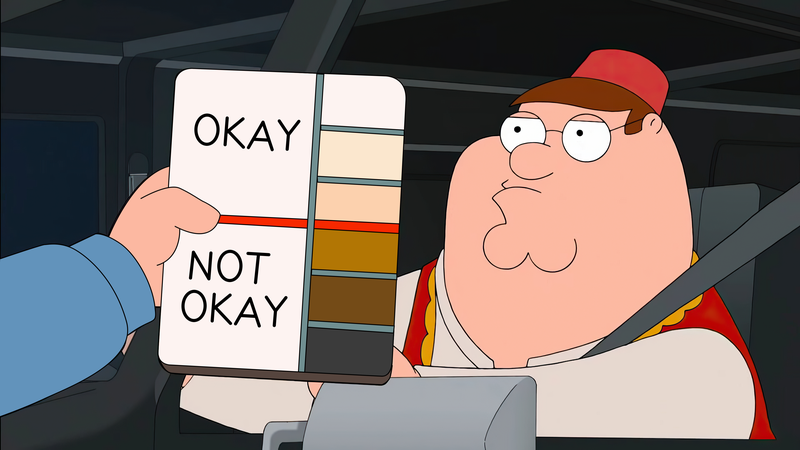 Family Guy Peter Griffin Okay Not Okay